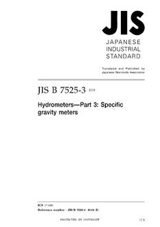 JIS B 7525-3:2018 PDF - Lastest Technical Information